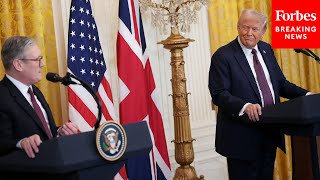 Trump Asked Right In Front Of Keir Starmer: 'Did Our PM Persuade You Not To Put Tariffs On The UK?'