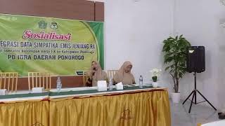 Sosialisasi Integrasi Data Simpatika-Emis || PD IGRA Ponorogo