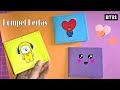 Cara membuat dompet dari kertas | How to make a cut paper wallet | Origami wallet|Dompet kertas BT21