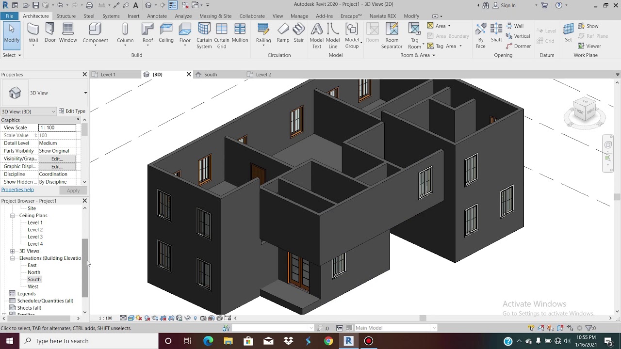 Beginners Revit 2020 Tutorial 05. - YouTube