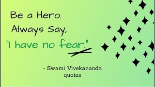 Swami Vivekananda quotes on Fear| Inspirational and motivational quotes