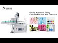 How To Use Automatic Rotary Liquid Peristaltic Pump Filling and Capping Machine With Conveyor