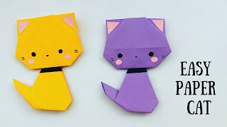 How To Make Easy Paper Cat For Kids / Nursery Craft Ideas / Paper Craft Easy / KIDS crafts