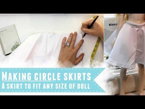 How to make an easy circle skirt for dolls How to make an easy circle skirt for dolls