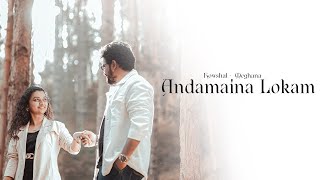 Telugu couple Prewedding song (KOWSHAL MEGHANA) #shadowsnap #prewedding #telugucouple #andamaina