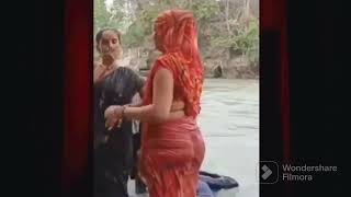 hot boudi ganga snan | desi bhabhi open bathing in river 2023 ||
