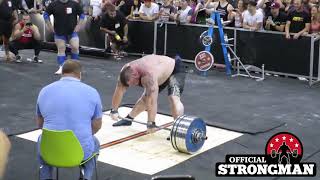 Eddie Hall tells the story of his 462kg World Record Deadlift in front of Arnold