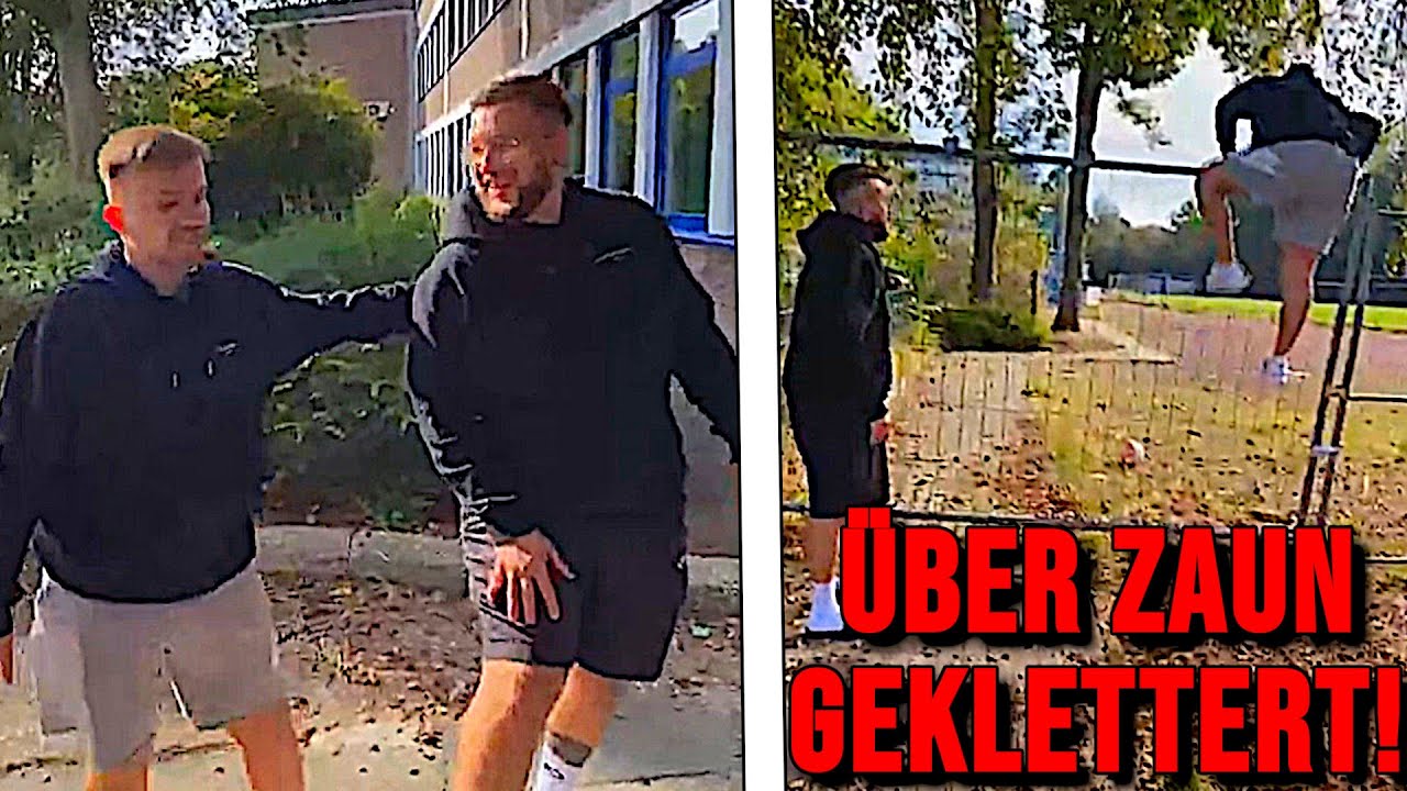 Soo KNAPP 😱 Broski KLETTERT über ZAUN 🤣Herner Stadttour #2 🔥 Tisi ...