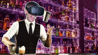 GOING TO VIRTUAL BARTENDER SCHOOL IN VR!? - Bartender VR Simulator HTC VIVE Early Access Gameplay