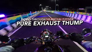 RE CLASSIC 350 REBORN PURE EXHAUST SOUNDS LIKE HELICOPTER - NILANCHAL FLYOVER (RAW ONBOARD)