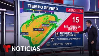 Se pronostica fuerte tormenta invernal que ocasione tornados e intensas nevadas | Noticias Telemundo