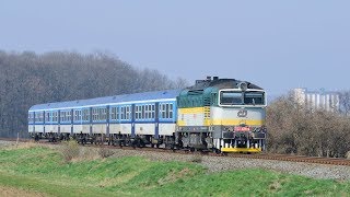 Vláčkaři jsou u toho | 754 023-0 na Sp 1643 Hostýn (30. 3. 2018)