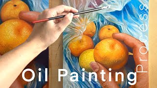 Still Life Oil Painting Process | Composition with Mandarins