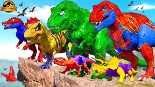 Pro 8 SuperHero Dinosaurs Team | SPIDER-MAN Dinosaur spectacular Transformation with Hulk, Venom...