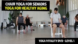 Chair Yoga for Seniors | Yoga for Healthy Aging | Yoga Vitality DVD - Level 1