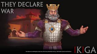 BYZANTINE - BASIL II PORPHYROGENITUS ALL VOICED QUOTES \u0026 DENOUNCE CIV VI - DLC RELEASED 25 SEP 2020