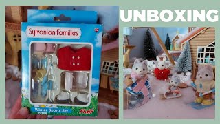 Sylvanian Families Winter Sports Set (Flair) Unboxing (Calico Critters)