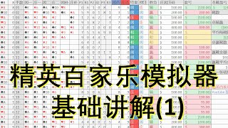 【精英百家乐252】讲解模拟器缆法注码和庄闲打法