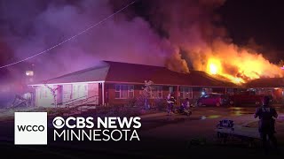 Crews battle 4-alarm fire in south Minneapolis