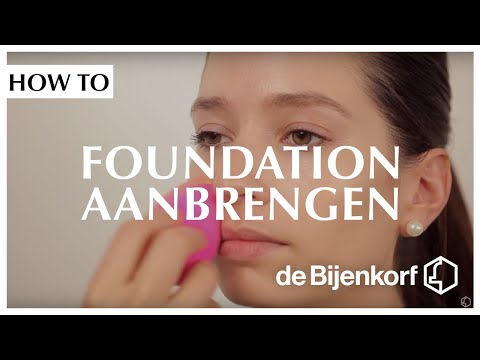 Hoe breng je foundation goed aan?