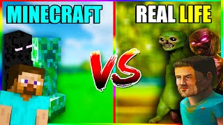 Minecraft mobs in real life 🔥