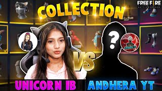 V Badge Girl Collection vs Season 1 Player - Free Fire Max