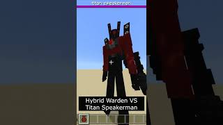 Hybrid Warden vs Titan Speakerman in Minecraft Mob Battle #shorts #minecraft #minecraftshorts