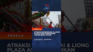 Ribuan warga menyaksikan atraksi barongsai dalam perayaan Tahun Baru Imlek 2025 di Plaza Asia Tasik.