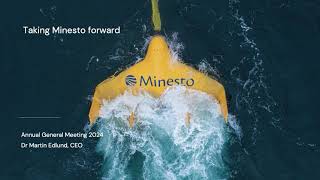 (With English Captions) CEO speech to the Annual General Meeting 2024 of Minesto AB