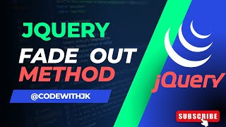 jQuery fade Out Method | jQuery Tutorial #html #css #jquery #jquerytutorial