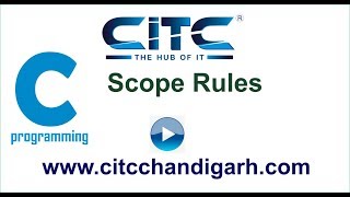 Tutorial video on Scope Rules in C language