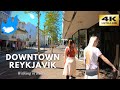 Iceland Walking Tour - Downtown Reykjavík [4K]