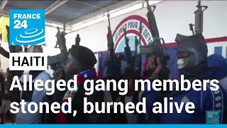 Over a dozen alleged gang members stoned, burned alive in Haiti • FRANCE 24 English