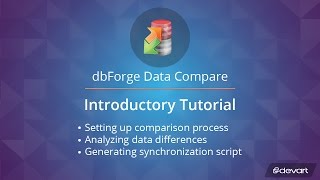 How to compare SQL Server databases using SQL Data Compare Tool