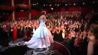 Jennifer Lawrence FALLS wins BEST ACTRESS Oscar 2013 HD 1