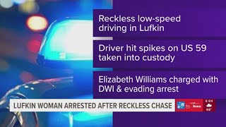 Reckless driver taken into custody after reportedly evading Lufkin Police