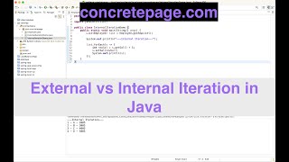 External vs Internal Iteration in Java