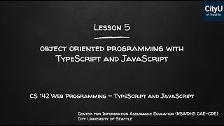 Programming with TypeScript & JavaScript | Module 5: Object-Oriented Programming
