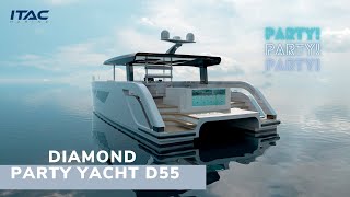 DIAMOND PARTY YACHTS introduced 55ft Party Boat, which is designed by ITAC Marine.