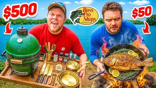 Bass Pro Shops Cheap VS Expensive Catch & Cook Fishing Challenge