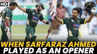 When Sarfaraz Ahmed Played as an Opener | Pakistan vs Australia | 2nd ODI 2014 | PCB | MA2A