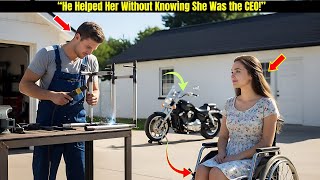 He Missed His Interview to Help a Wheelchair-Bound Girl — Didn’t Know She Was the CEO! 💼✨🔧