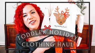 Toddler Holiday Clothing Haul | Boy & Girl Outfits & Matching PJs