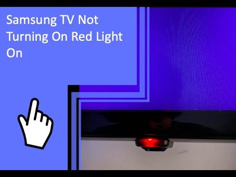 Samsung TV Not Turning On Red Light On - YouTube