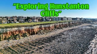 Hunstanton Beach Sea front Cliffs / Drone Footage | North Norfolk |