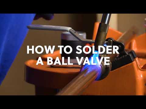 Can you sweat a ball valve?