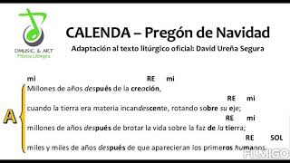 Noche de Navidad: Calenda - Pregón de Navidad, texto liturgico, adaptación musical David Ureña