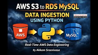AWS S3 to RDS MySQL Using Python | Real Time Data Engineering Project