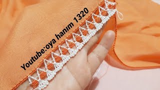 1320 - Tam da benim sevdiğim gibi 🧡 sıralı tığ oyası modeli