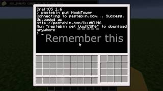 MineCraft | Using Pastebin With ComputerCraft